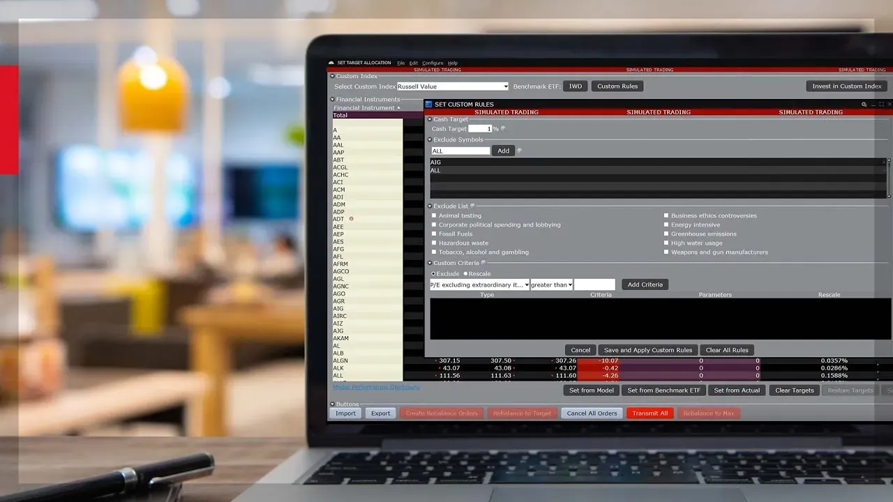 Forex InLinea’ Custom Indexes for Advisors